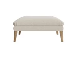 Square Scuffler Footstool In Thatch House Fabric -furniture scuffler footstool