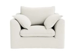 Sloafer Armchair In Butler Sink Clever Vintage Linen -furniture sloafer armchair