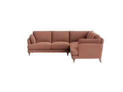 Even Sided Smithy Corner Sofa In Dried Rose Clever Laundered Linen