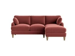 Large Right Hand Squisharoo Chaise Sofa In Cinnamon Sticks Clever Velet