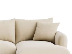 Large Right Hand Squishmeister Chaise Sofa In Shortbread Clever Woolly Fabric -furniture squishmeister chaise sofa 4