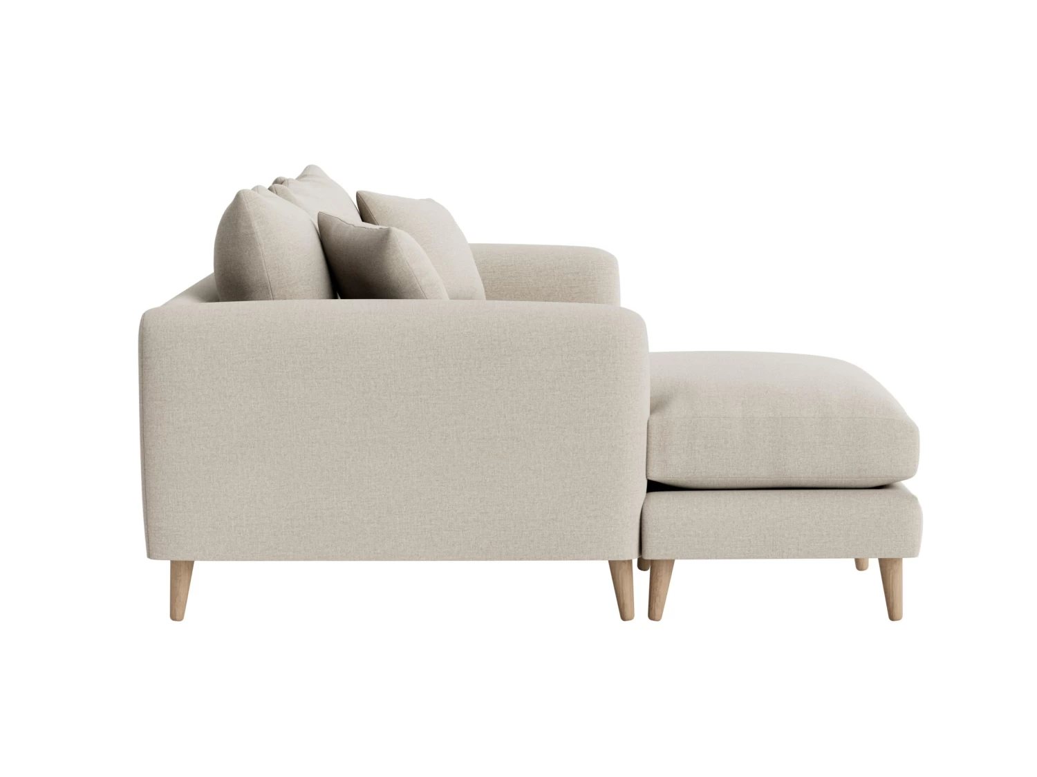 Large Left Hand Chaise Squishmeister Chaise Sofa In Thatch House Fabric 5 Large Left Hand Chaise Squishmeister Chaise Sofa In Thatch House Fabric - Image 5