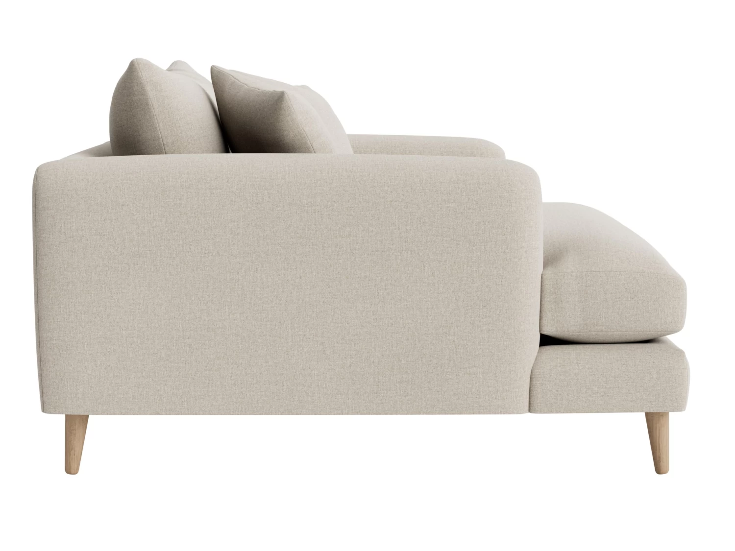 Squishmeister Love Seat Chaise In Thatch House Fabric 3 Squishmeister Love Seat Chaise In Thatch House Fabric - Image 3