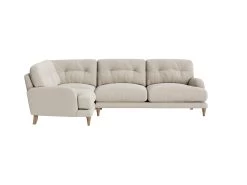 Large Left Hand Sugar Bum Corner Sofa In Thatch House Fabric -furniture sugar bum corner sofa