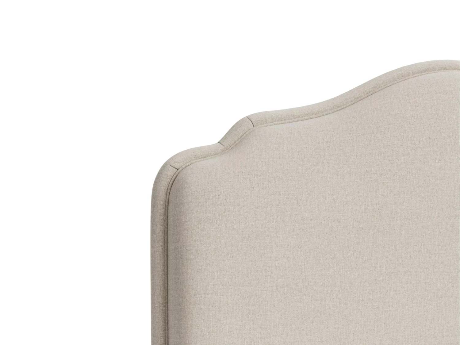 Double Sugar Puff Headboard In Thatch House Fabric 2 Double Sugar Puff Headboard In Thatch House Fabric - Image 2