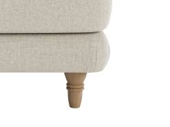 Square Sugarloaf In Thatch House Fabric With Leg No. 1 -furniture sugarloaf footstool 3
