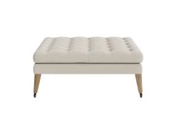 Square Toastie In Thatch House Fabric -furniture toastie footstool