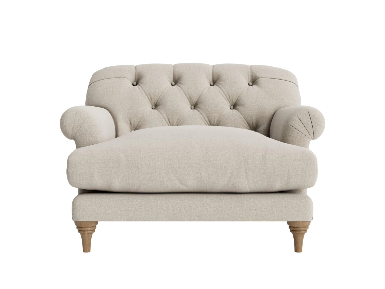 Truffle Love Seat In Thatch House Fabric 4 Truffle Love Seat In Thatch House Fabric - Image 4